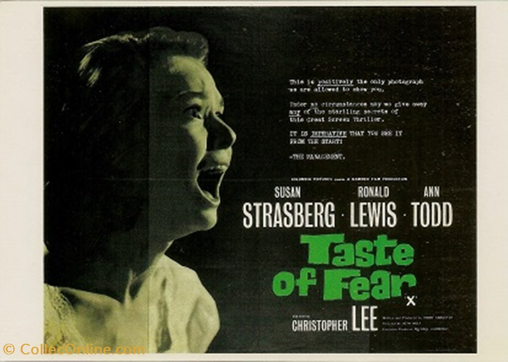 Taste of fear cartes postales autres taste of fear