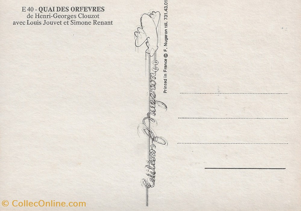 Quai des orfèvres 4 cartes postales autres quai des orfevres