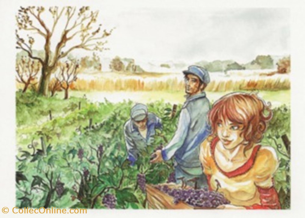 Ligugé (86) 2011 cartes postales bande dessinee liguge 86 2011