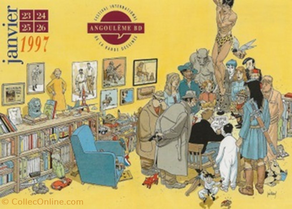 Angoulême (16) 1997 cartes postales bande dessinee angouleme 16 1997