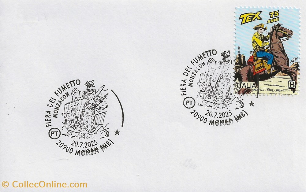 Monza (Italie) 2025 Fiera del fumetto - Monzacon timbres monza italie 2025 fiera del fumetto monzacon