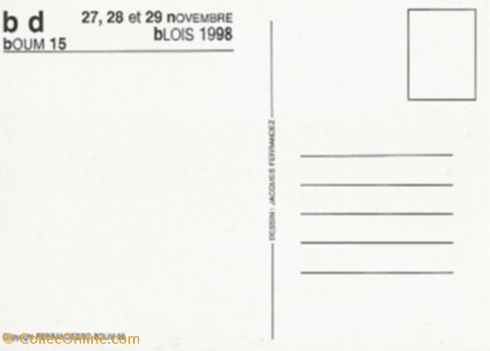 cartes postales bande dessinee blois 41 1998