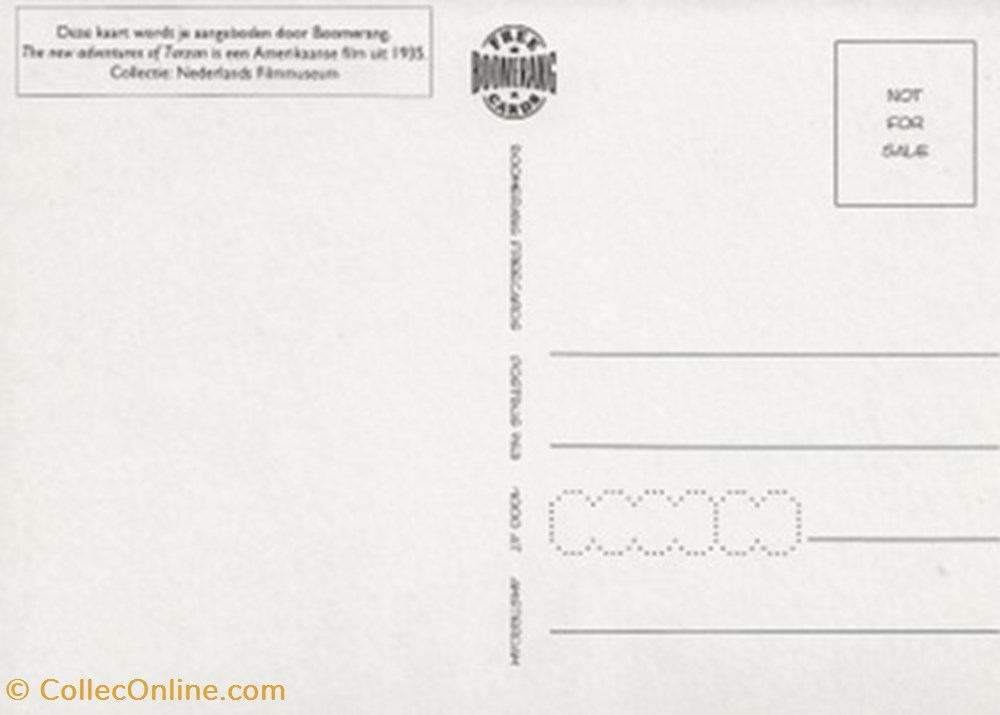 Tarzan, de onoverwinnelijke cartes postales autres tarzan de onoverwinnelijke