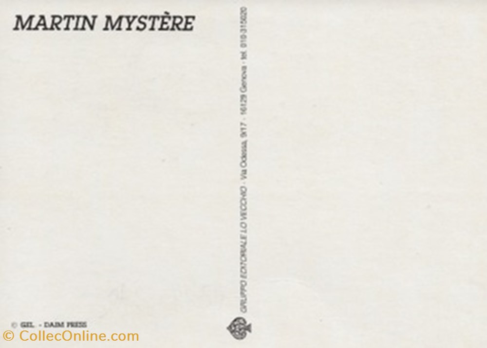 Martin Mystère cartes postales bande dessinee martin mystere