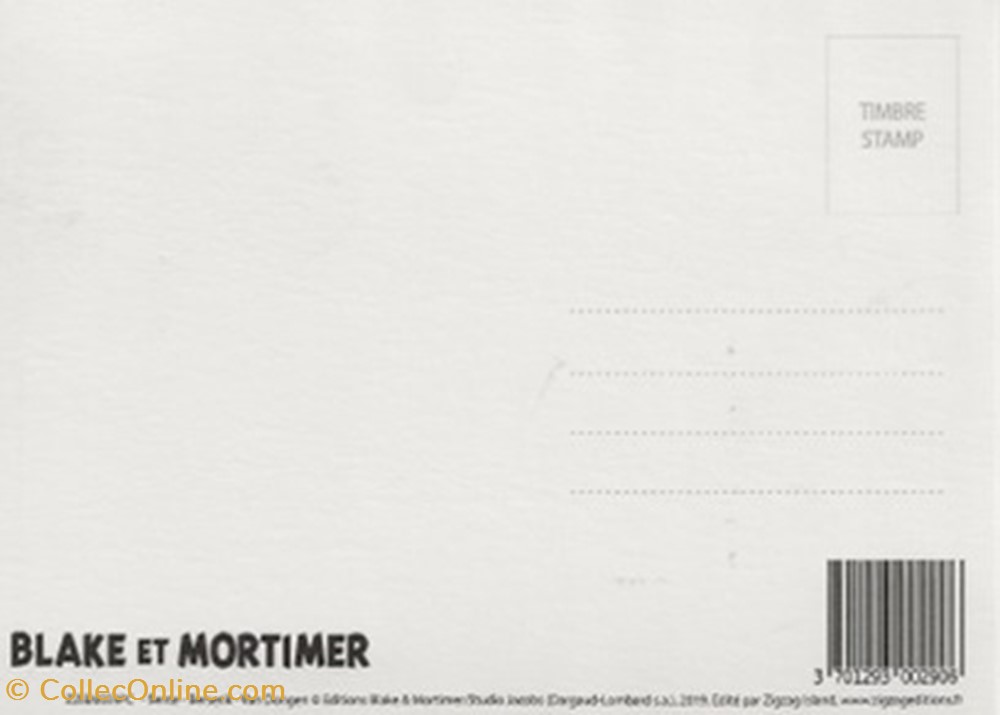 Blake et Mortimer cartes postales bande dessinee blake et mortimer