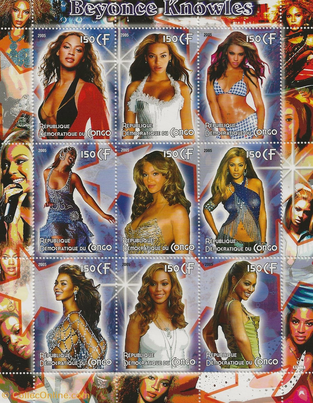 ZZZ Bloc (Congo) 2005 Beyonce Knowles timbres zzz bloc congo 2005 beyonce knowles