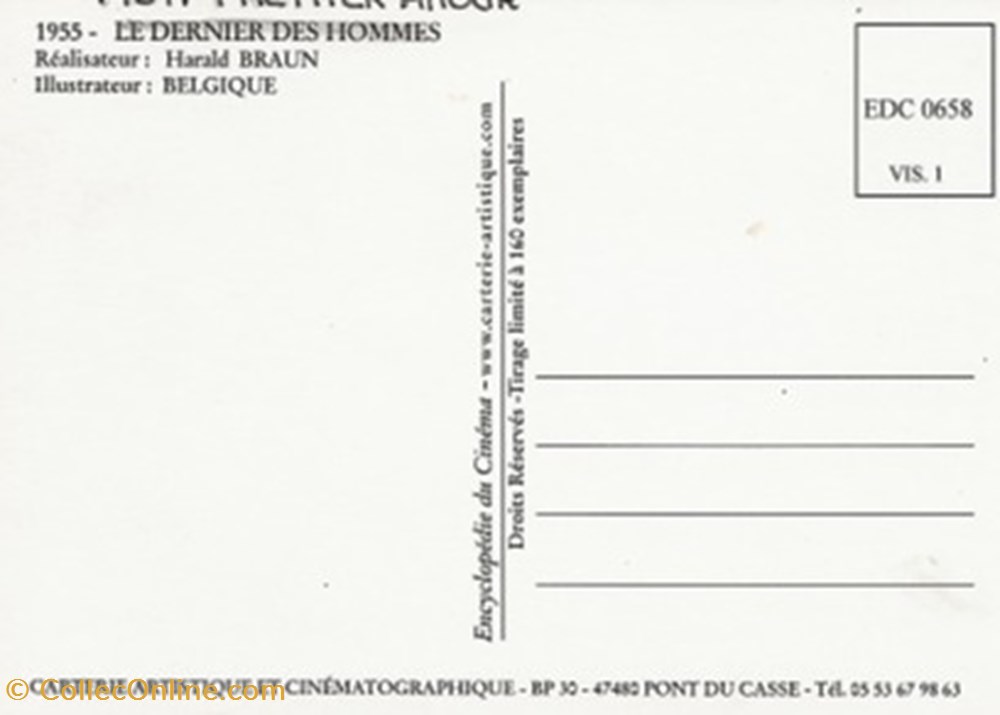 Le dernier des hommes cartes postales autres le dernier des hommes