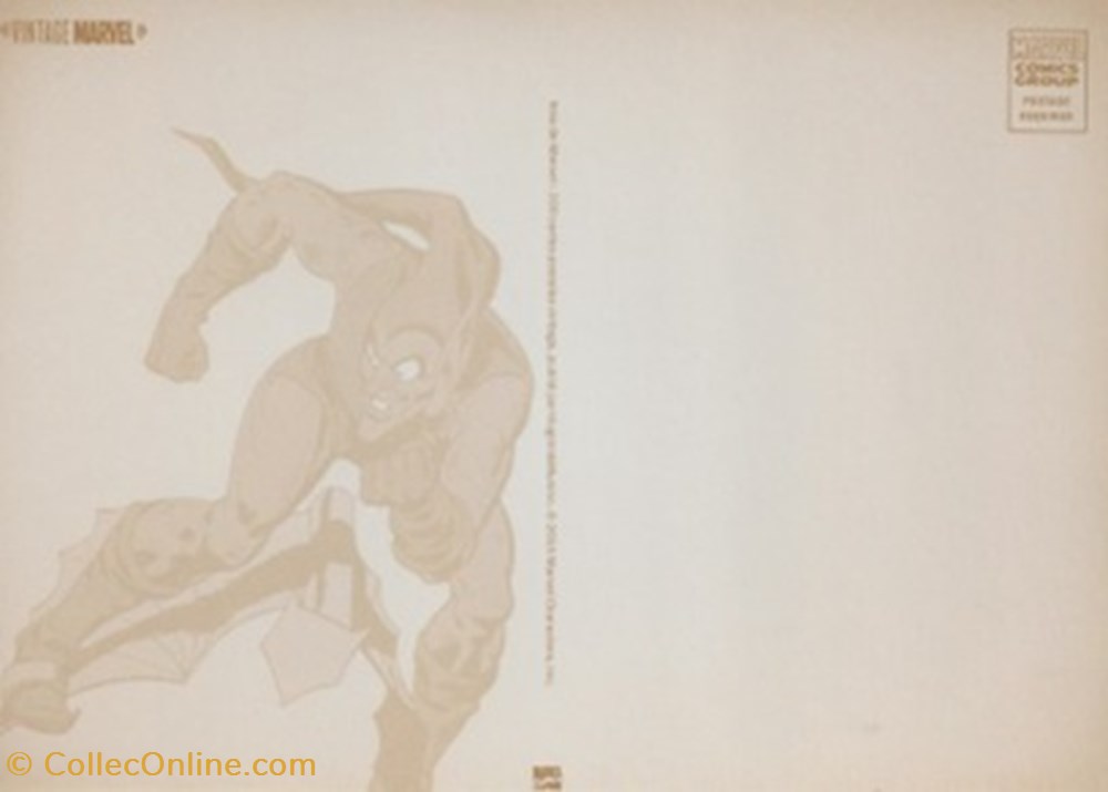 Marvel 2 cartes postales bande dessinee marvel