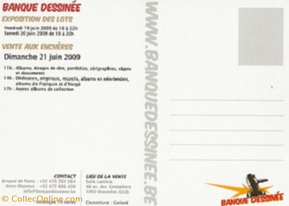Banque Dessinée 13 cartes postales bande banque dessinee 13
