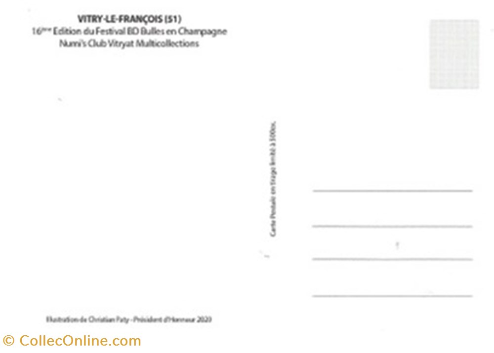 Vitry-le-François (51) 2021 cartes postales bande dessinee vitry le francois 51 2021