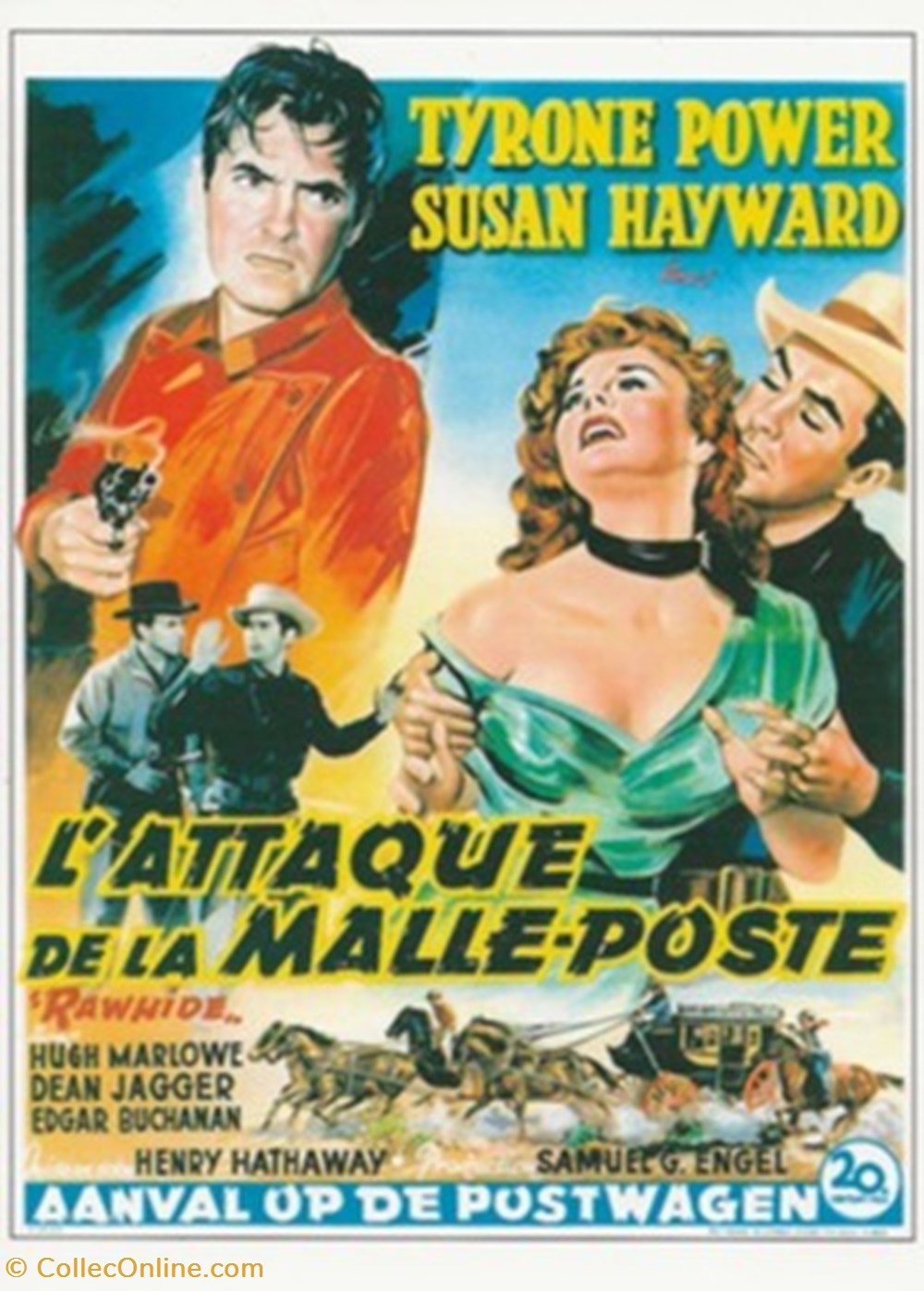 cartes postales autres l attaque de la malle poste