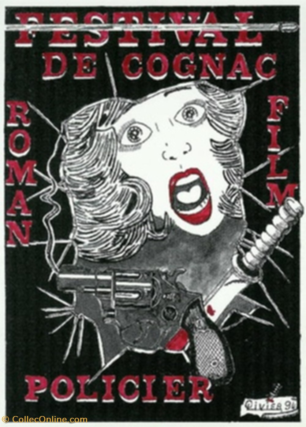 Cognac Festival du film policier 1995 cartes postales autres cognac festival du film policier 1995