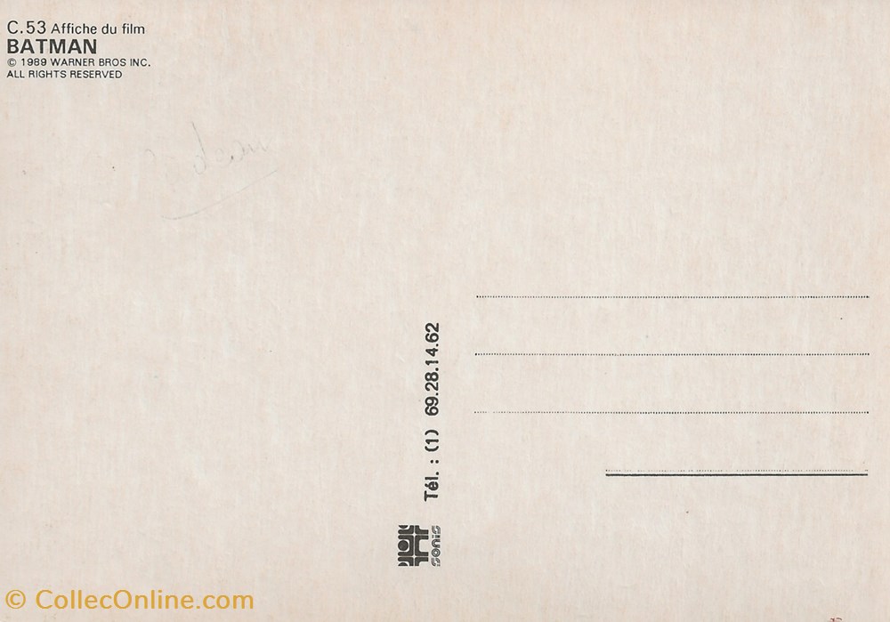 Batman cartes postales autres batman