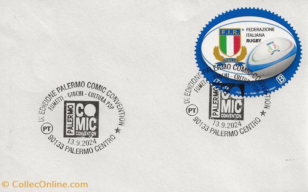 Palermo (Italie) 2024 IX edizione Palermo Comic Convention timbres palermo italie 2024 ix edizione palermo comic convention