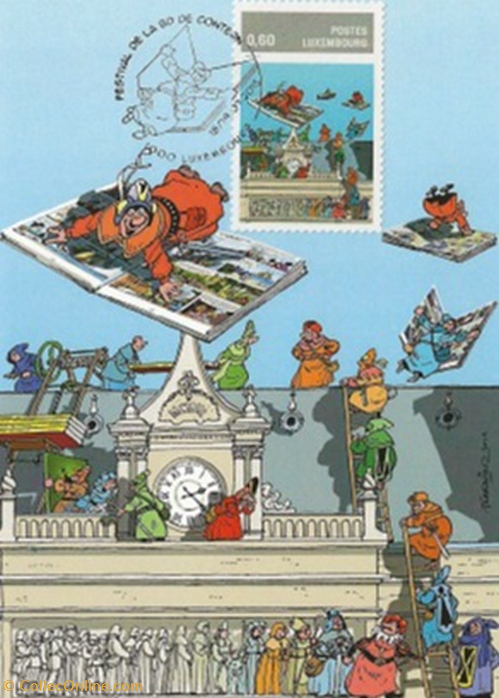 cartes postales bande dessinee contern luxembourg 2015