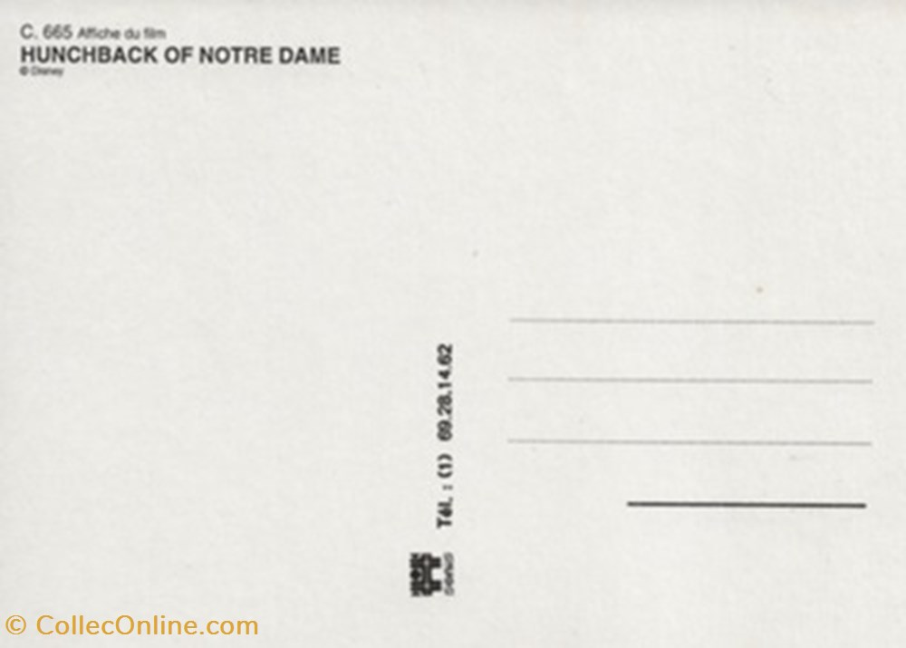 cartes postales autres the hunchback of notre dame