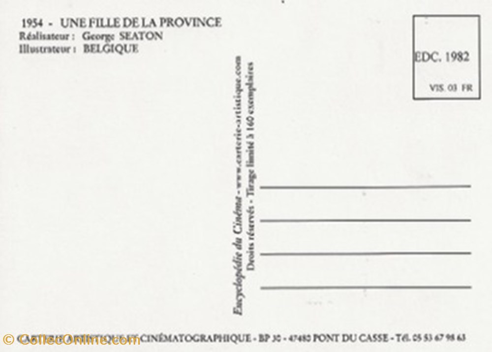 Une fille de la province cartes postales autres une fille de la province