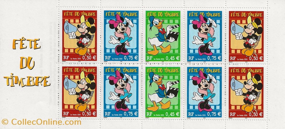 ZZZ 2004 Carnet Fête du timbre 2004 - Disney timbres zzz 2004 carnet fete du timbre 2004 disney