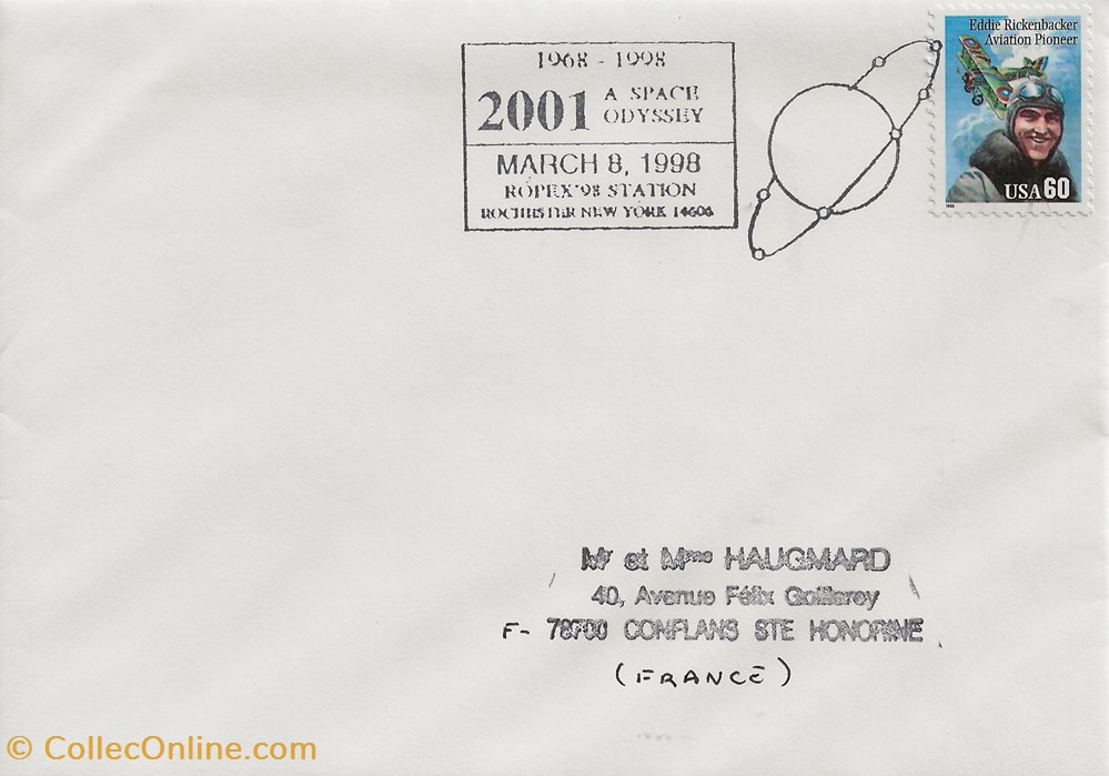 Rochester (Etats-Unis) 1998 1968/1998 2001 A space odyssey timbres rochester etats unis 1998 1968 1998 2001 a space odyssey
