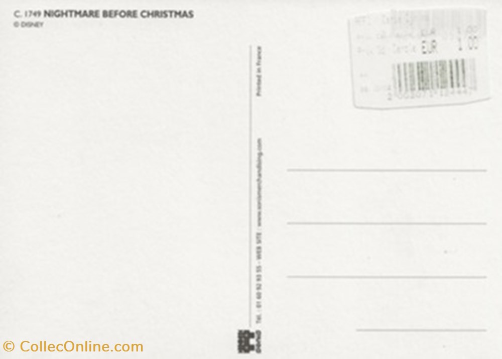 cartes postales autres the nightmare before christmas