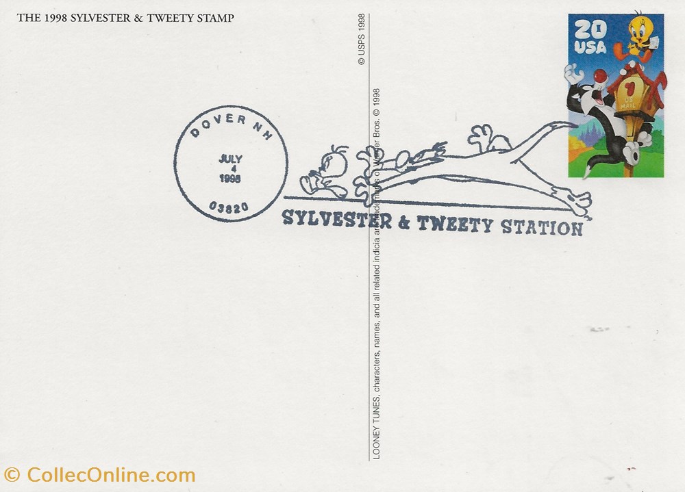 Dover (Etats-Unis) 1998 Sylvester & Tweety timbres dover etats unis 1998 sylvester tweety