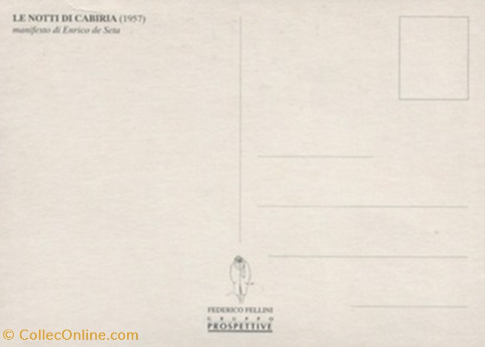 Le notti di Cabiria cartes postales autres le notti di cabiria