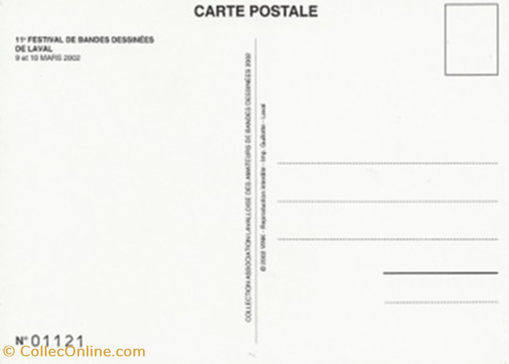 Laval (55) 2002 cartes postales bande dessinee laval 55 2002