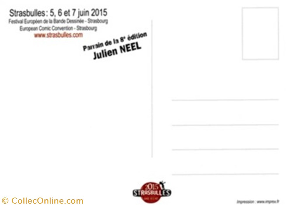 Strasbourg (67) 2015 cartes postales bande dessinee strasbourg 67 2015