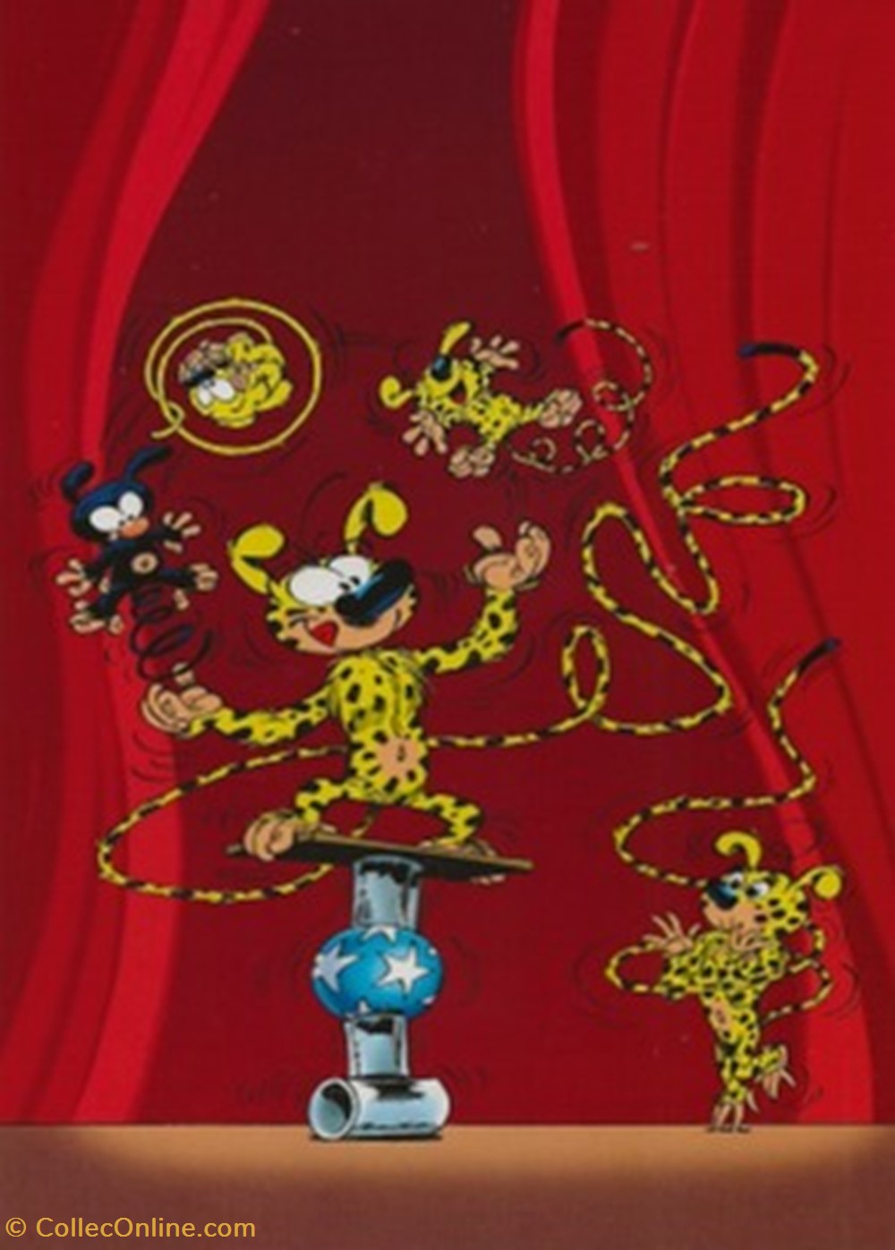 Marsupilami cartes postales bande dessinee marsupilami