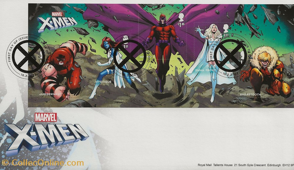 ZZZ - Grande-Bretagne 2023 X Men 2 timbres zzz grande bretagne 2023 x men