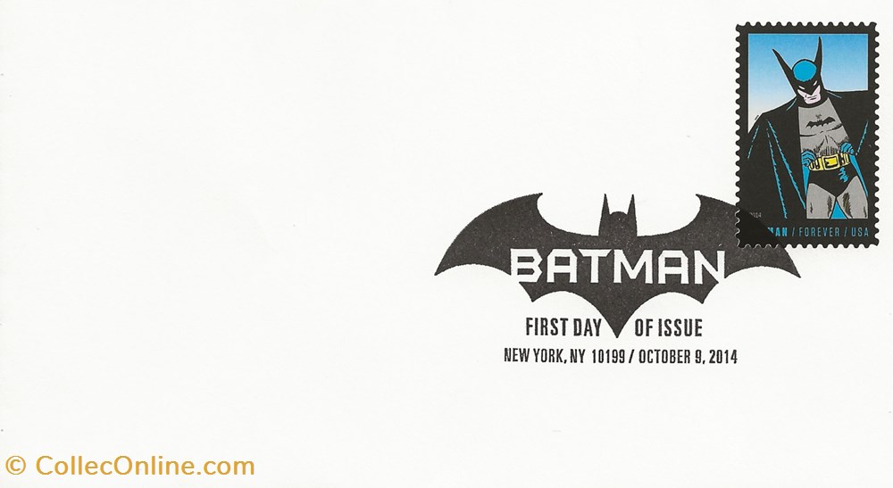 New York (Etats-Unis) 2014 Batman timbres new york etats unis 2014 batman