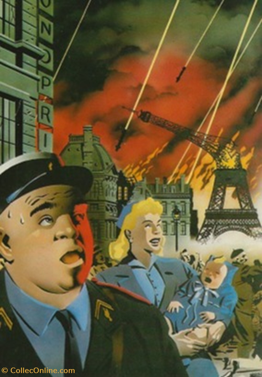 SS 20 sur Paris cartes postales bande dessinee ss 20 sur paris