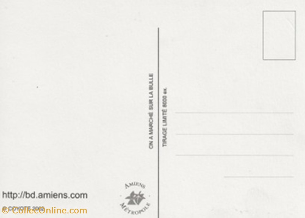 cartes postales bande dessinee amiens 80 2002