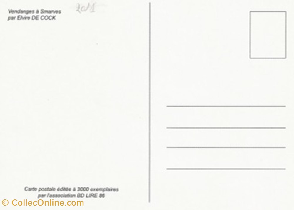 Ligugé (86) 2011 cartes postales bande dessinee liguge 86 2011