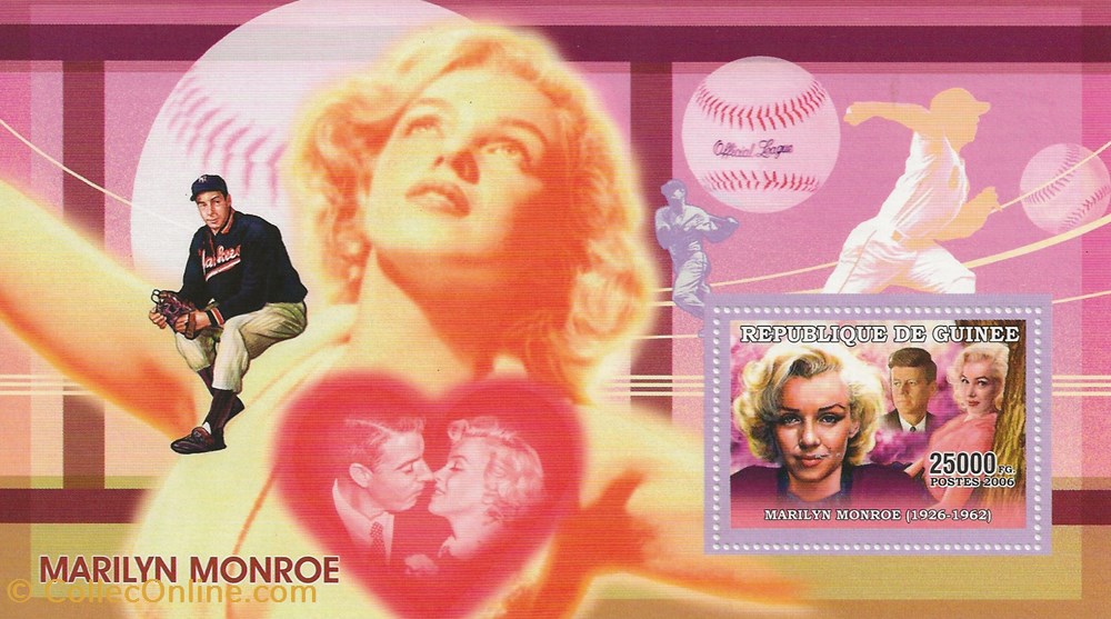 ZZZ Blocs (République de Guinée) 2006 Marilyn Monroe timbres zzz blocs republique de guinee 2006 marilyn monroe