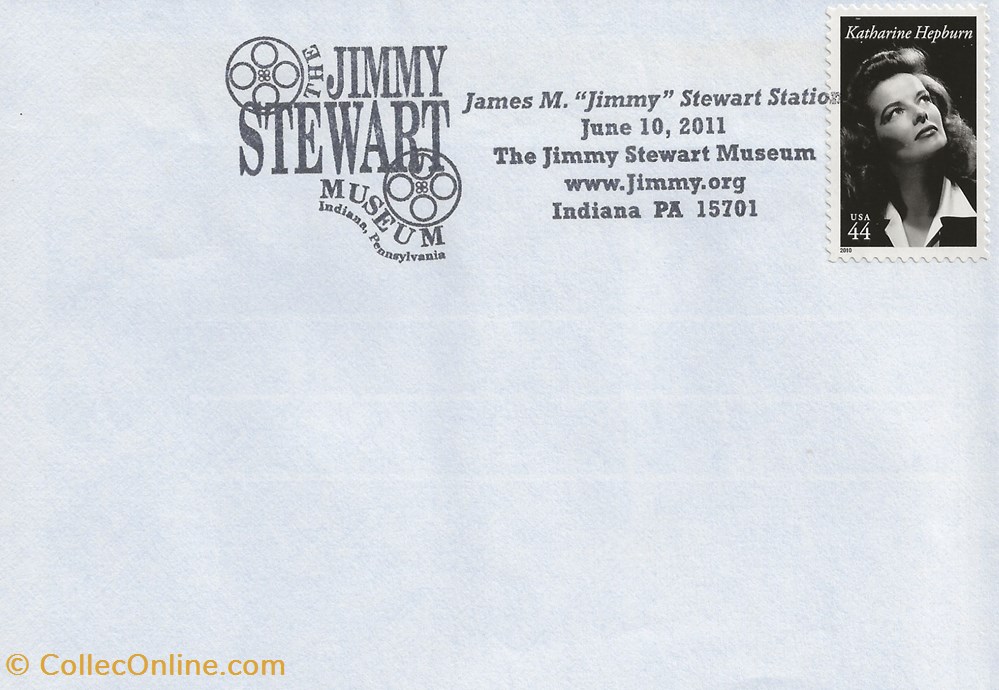 Indiana (Etats-Unis) 2011 James M. "Jimmy" Stewart Station timbres indiana etats unis 2011 james m jimmy stewart station