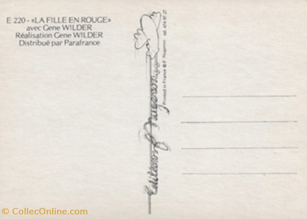 cartes postales autres la fille en rouge