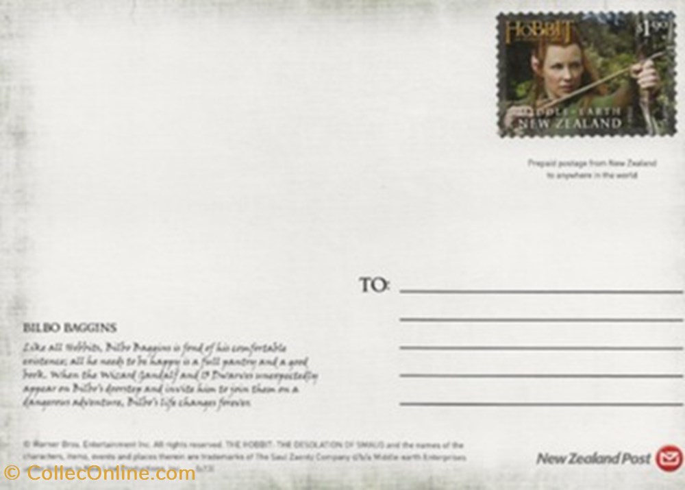 The hobbit : the desolation of smaug 4 cartes postales autres the hobbit the desolation of smaug