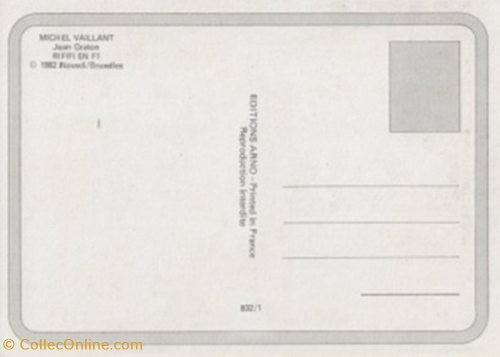 Michel Vaillant album cartes postales bande dessinee michel vaillant album