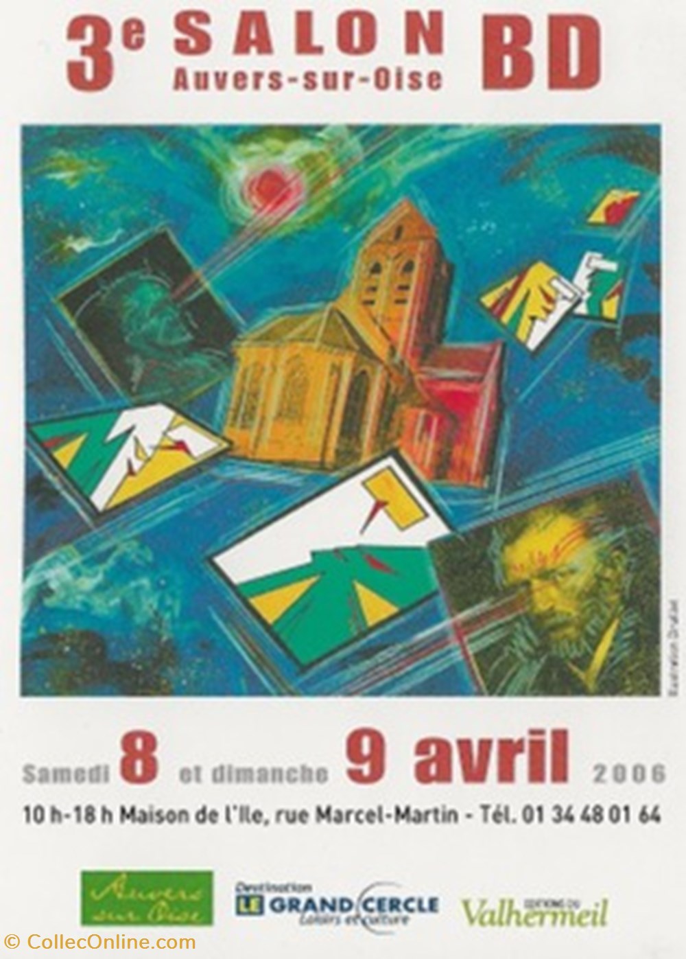 Auvers sur Oise (95) 2006 cartes postales bande dessinee auvers sur oise 95 2006