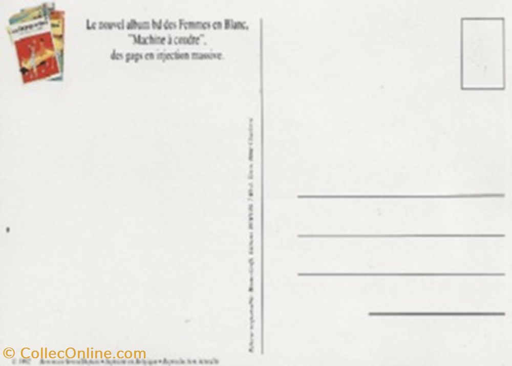 Les femmes en blanc cartes postales bande dessinee les femmes en blanc
