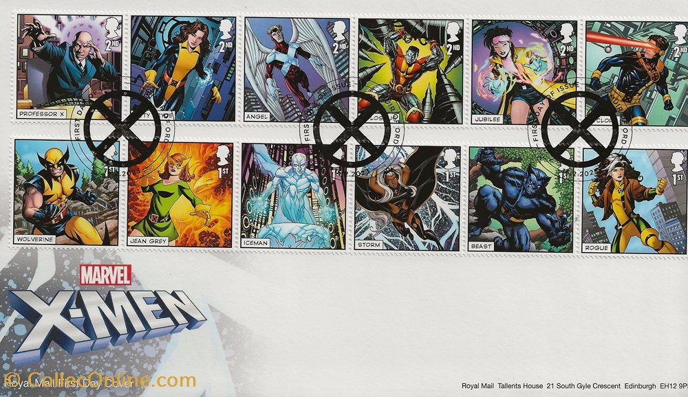 ZZZ - Grande-Bretagne 2023 X Men timbres zzz grande bretagne 2023 x men