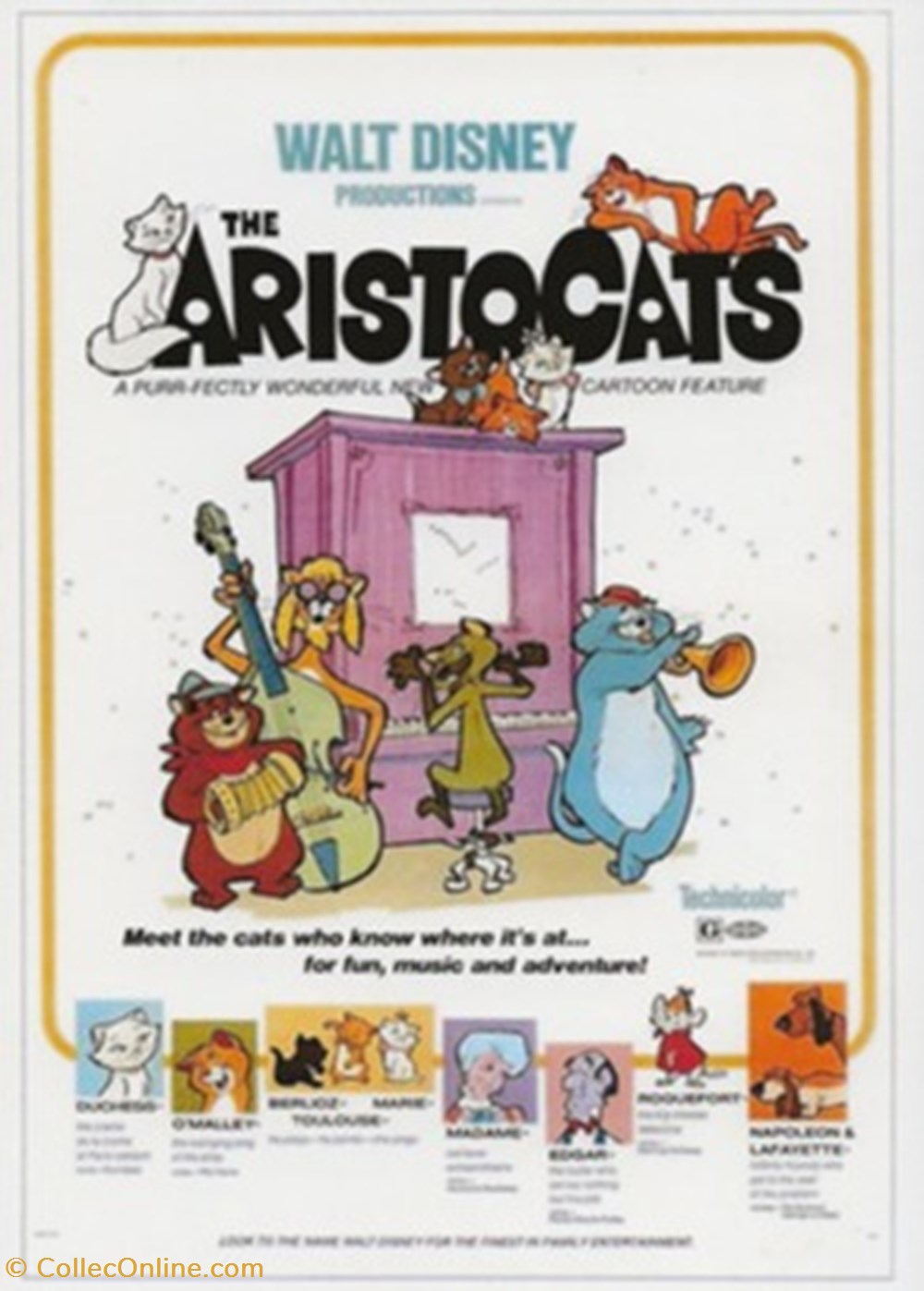 The aristocats cartes postales autres the aristocats