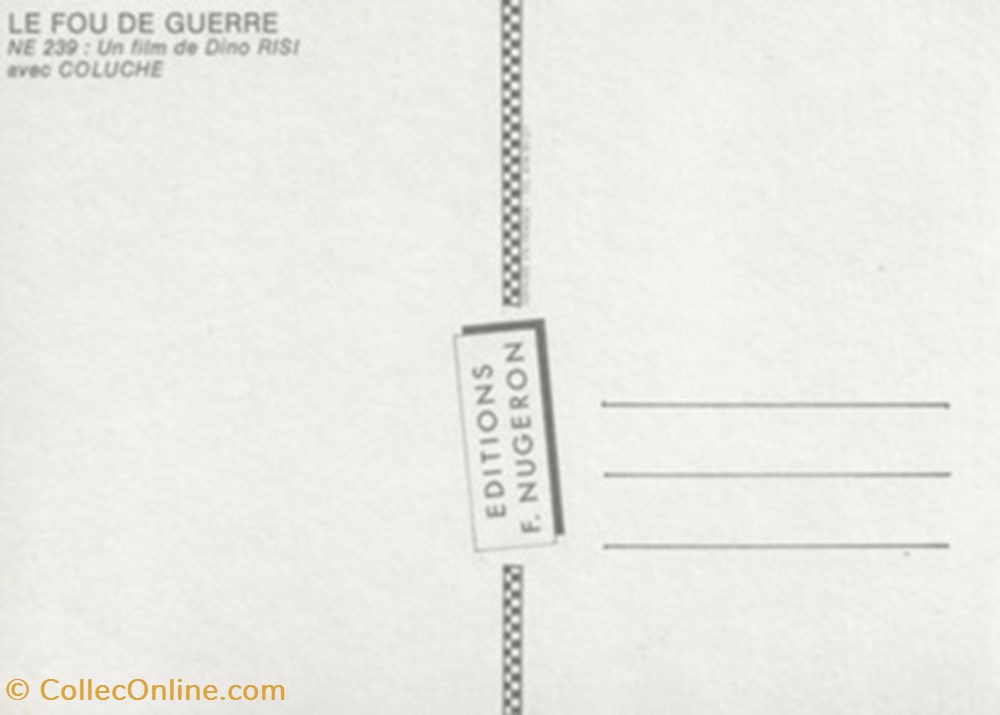 cartes postales autres le fou de guerre