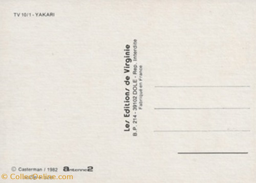 Yakari cartes postales bande dessinee yakari