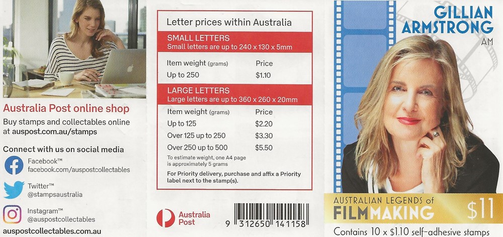 ZZZ Carnet (Australie) 2022 Gillian Armstrong timbres zzz carnet australie 2022 gillian armstrong