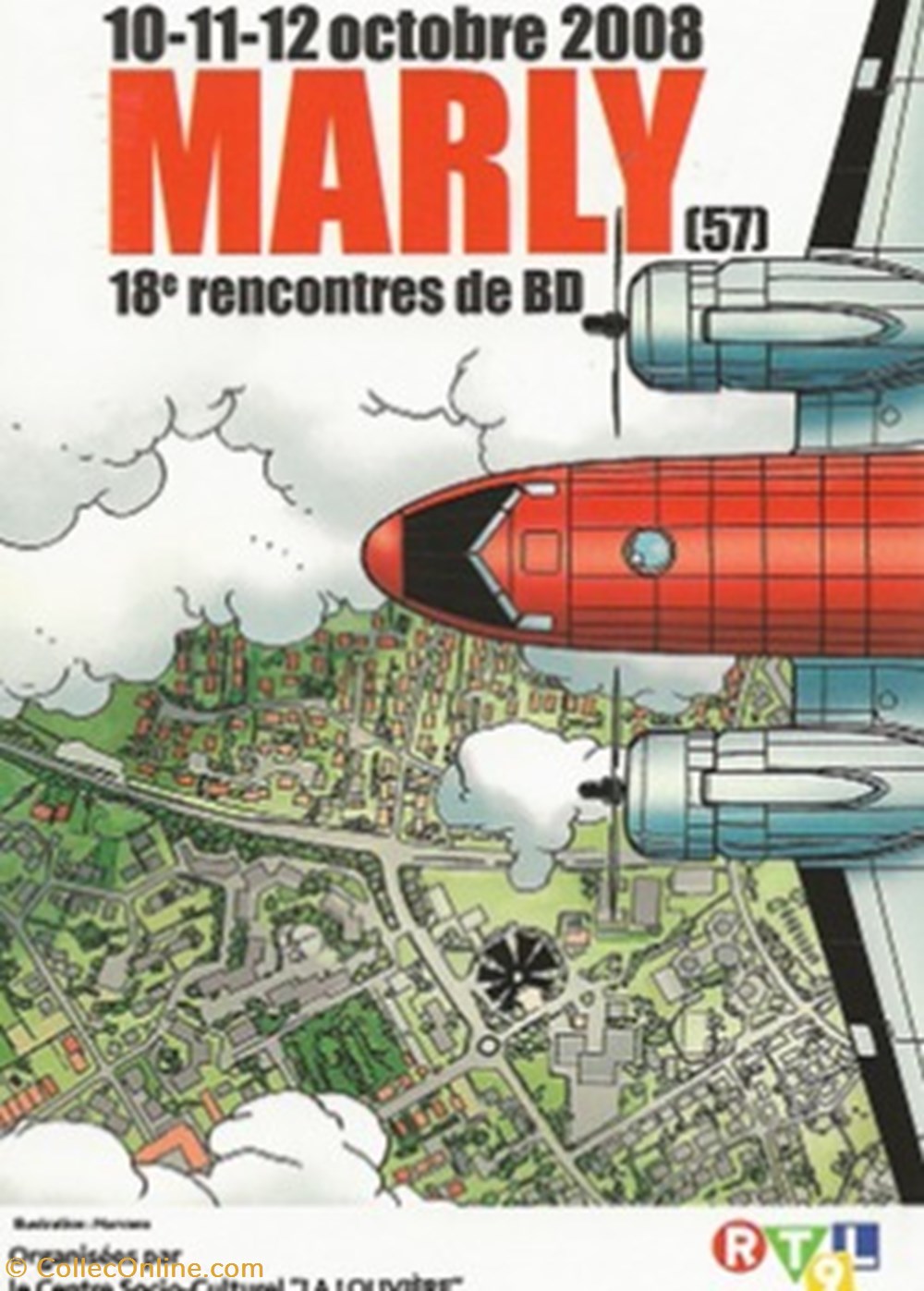 cartes postales bande dessinee marly 57 2008
