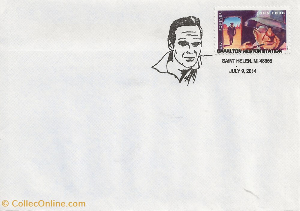 Saint Helen (Etats-Unis) 2014 Charlton Heston timbres saint helen etats unis 2014 charlton heston