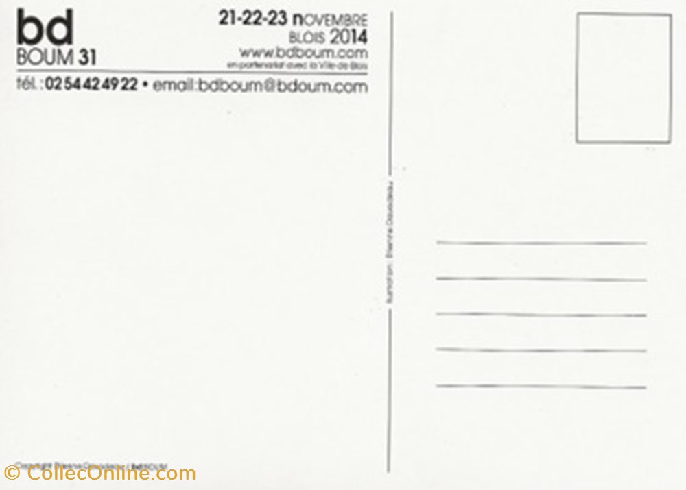 cartes postales bande dessinee blois 41 2012