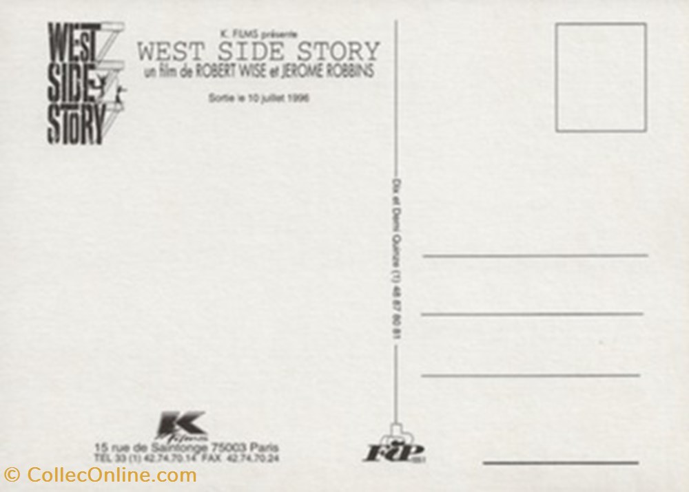 West side story cartes postales autres west side story
